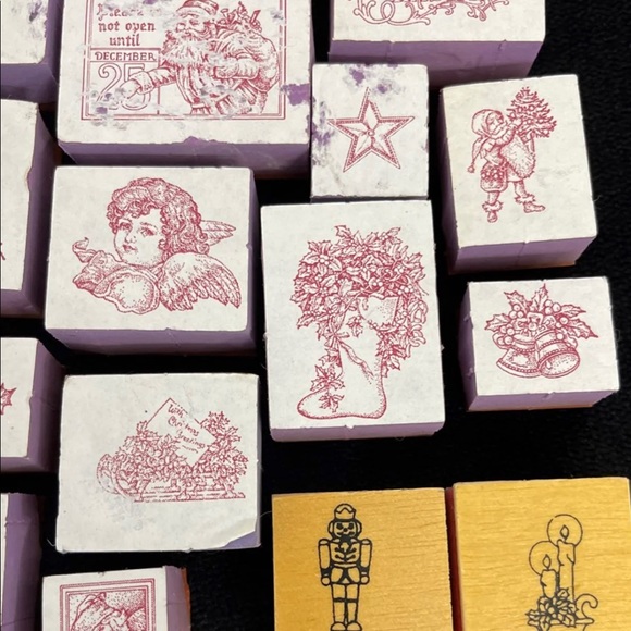 Rubber Stamps x 24 (Christmas/Holiday) - Picture 5 of 6